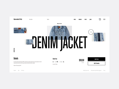 Abercrombie & Fitch abercrombie add to cart balenciaga cart denim design ecomerce fashion jacket jeans mens minimalism price product page shop style supreme uid web womens