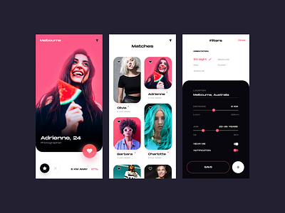 Dating App by Nikita on Dribbble