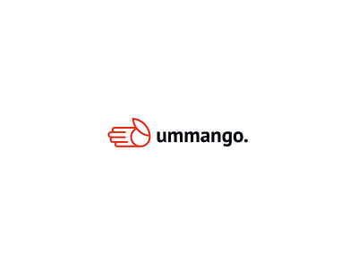 ummango. easy to use fingers hand handy kowal logo mango orange print przemek scan send