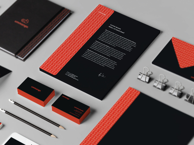 ummango. branding branding dark full hand kowal logo orange pattern przemek stationery