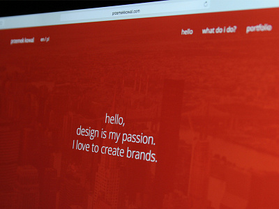 przemekkowal.com - online branding designer kowal logo personal portfolio przemek website