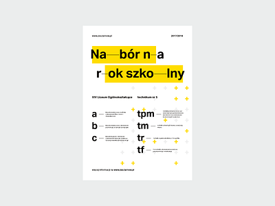 ZSOiT open days – poster days identification identity kowal modernism open pattern poster przemek school visual yellow