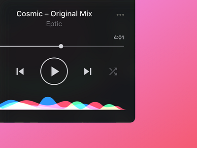 Music Player 🎧 – iOS app animation app design ios iphone music player siri