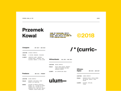 /* (curriculum vitae) */ — looking for full time job 🔎