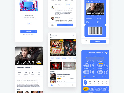 Cinema Booking App app booking cinema design figma ticket ticket booking ui ui design user interface