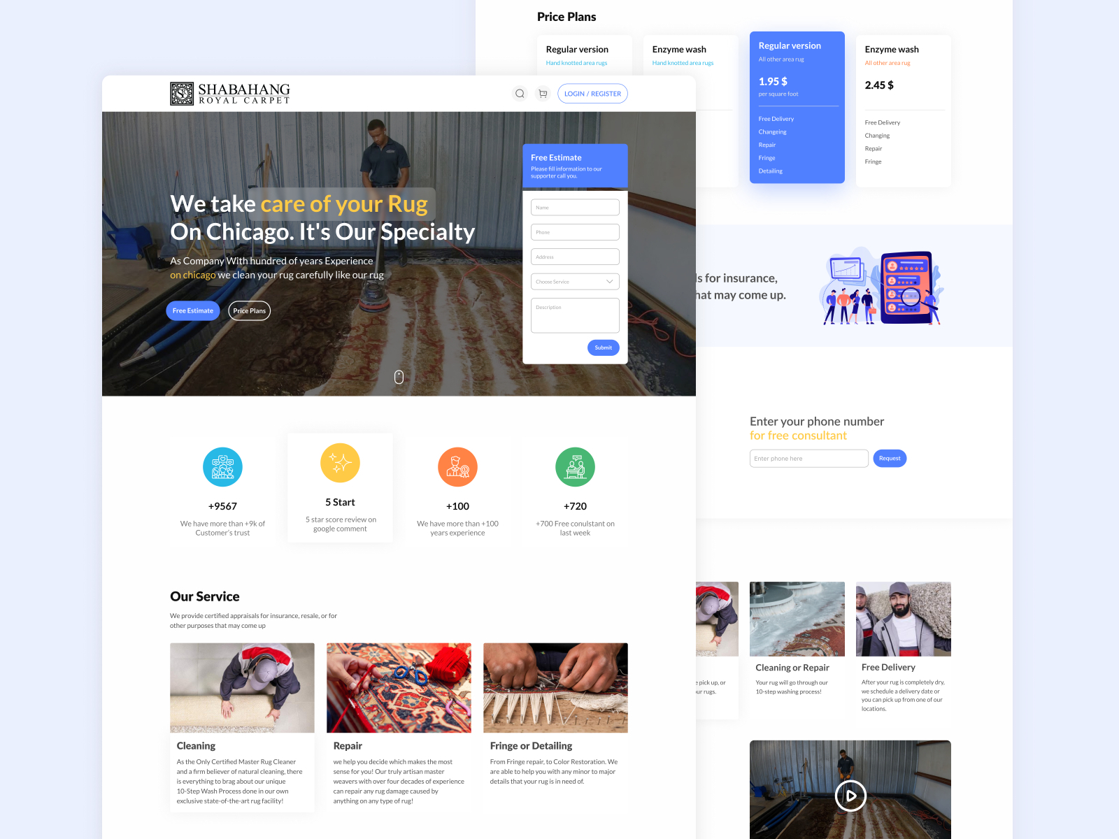 Shabahang Landing Redesign by Mike Deymi on Dribbble