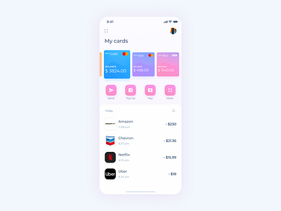 Banking App Concept banking clean design interface ui ux