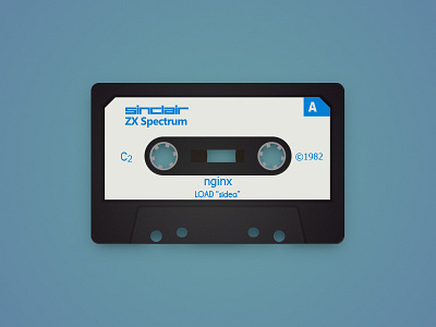 ZX Spectrum Cassette Tape cassete illustration spectrum tape