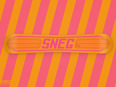 Sneg Snowboard #1 candy custom paint flakes illustration snowboard