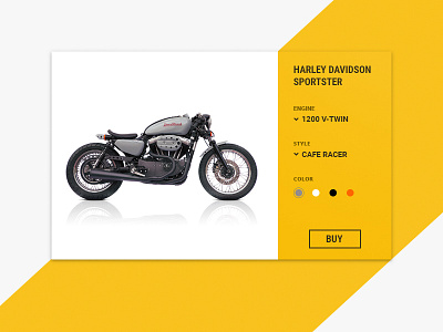 Customize Product - DailyUI 033 card customize dailyui dailyui033 harley