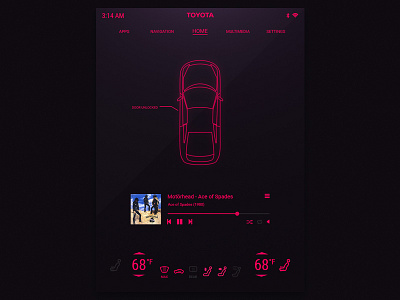 Car Interface - DailyUI 034