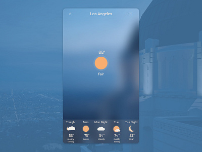 Weather App - DailyUI 037 concepy dailyui dailyui037 sketchapp weather