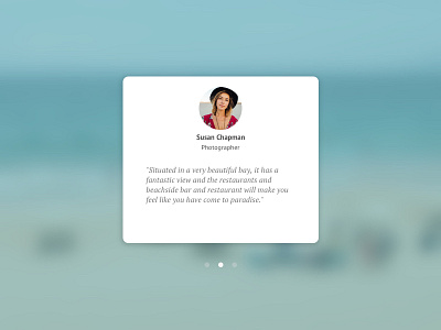 Testimonials - DailyUI 039 clean dailyui testimonials