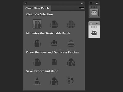 Clear Nine Patch android extension nine-patch photoshop