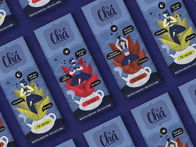 Té chá design digitalcolor graphicdesign illustration ilustración ilustradora packaging packagingdesign