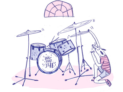 Drummer 2 illustration ilustración ilustradora pencils