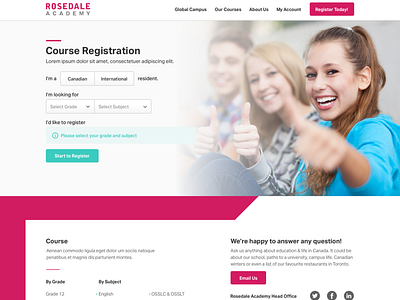 Rosedale_Registration Page Concepts