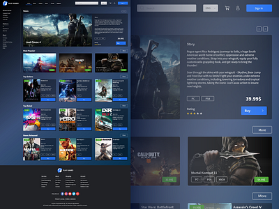 Game Store design game store store design ui ui design uidesign uiux webdesign website