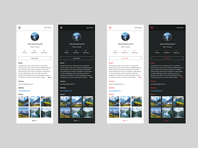 Social Profile UI design mobile ui profile social ui ui design uidesign uiux webdesign website