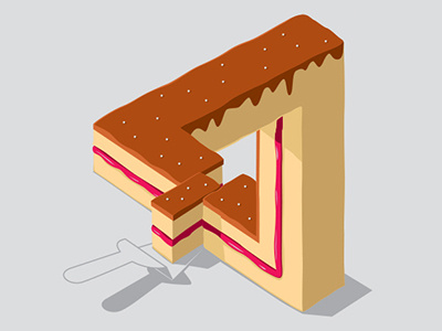 Layer Cake cake glenn jones glennz illusion illustration illustrator vector