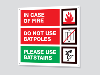 Bat Safety bat cave batman glenn jones glennz illustration illustrator safety sign tshirt vector