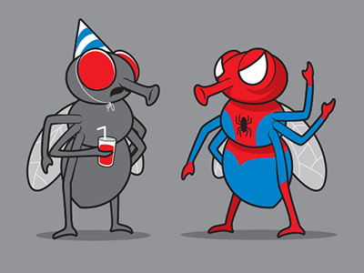Costume Party fly glenn jones glennz illustration illustrator spider t shirt vector