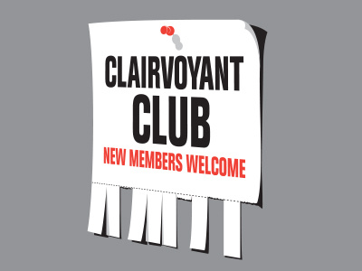 Clairvoyant Club glenn jones glennz illustration illustrator psychic tshirt vector