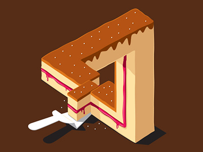 Layer Cake cake glenn jones glennz illusion illustration illustrator tshirt vector