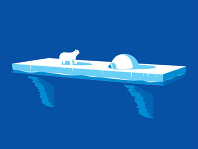 Polar Ice Shelf glenn jones glennz ice illustration illustrator polar tshirt vector