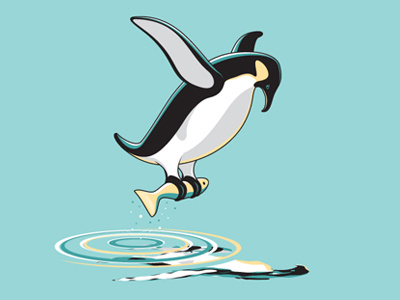 Rare Sighting design glennz illustration illustrator penguin tee tshirt vector