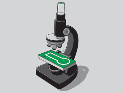 Miniature Golf glennz golf illustration illustrator microscope mini tee tshirt vector
