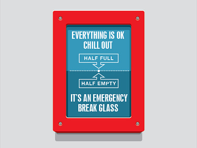 Your Call break glass emergency glenn jones glennz illustration illustrator t shirt vector