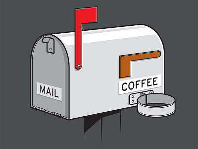 Special Delivery coffee glenn jones glennz illustration illustrator mailbox t shirt vector