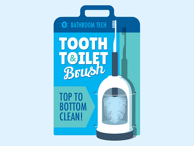 Tough Sell brush glenn jones glennz illustration illustrator t shirt toilet tooth vector