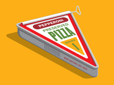 Preserved Pizza glenn jones glennz illustration illustrator pizza t shirt vector