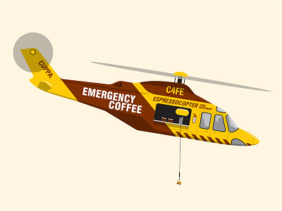 Life Saver coffee glenn glenn jones helicopter illustration illustrator t shirt vector