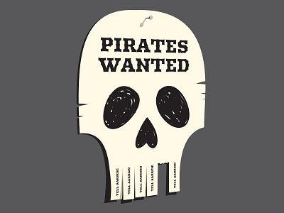 Pirates Wanted flyer glenn glenn jones illustration illustrator noticeboard pirate t shirt