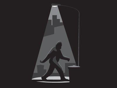 Recent Sighting bigfoot design glenn jones glennz illustration illustrator tee. shirt vector