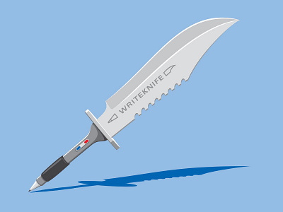 Pen Knife glenn glenn jones illustration illustrator knife pen tshirt vector