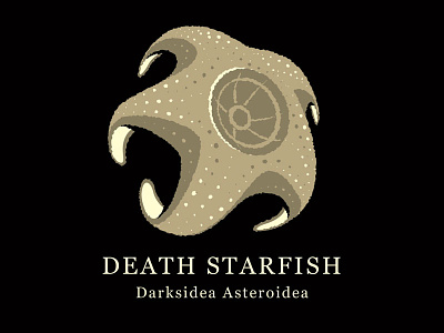 Death Starfish death star glenn jones glennz illustration illustrator starfish tshirt vector