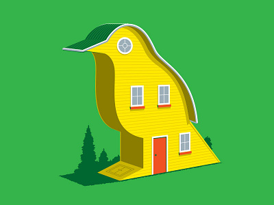 Bird House birdhouse glenn jones glennz illustration illustrator tshirt vector
