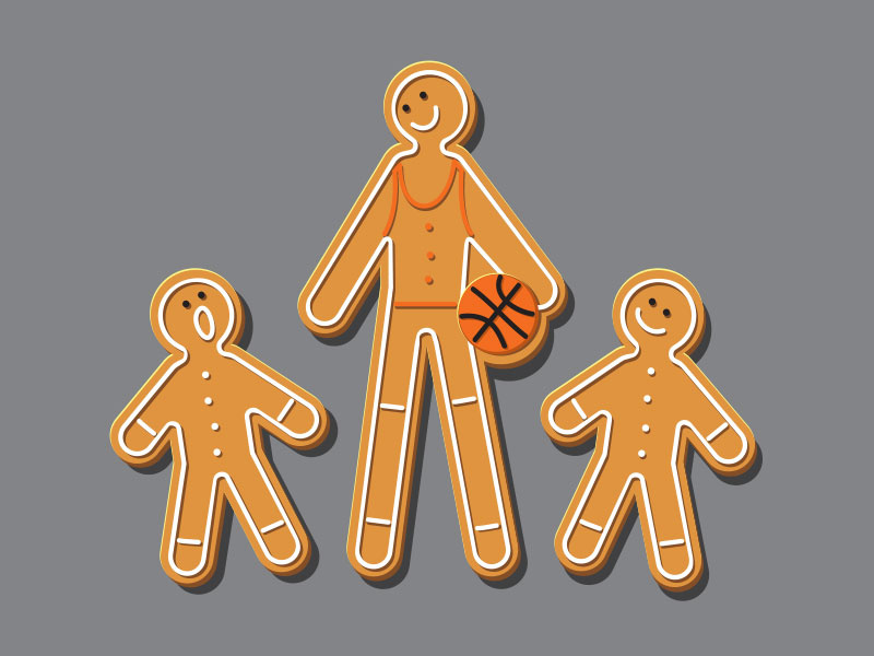 Genetics tshirt vector illustration illustrator gingerbread glennz