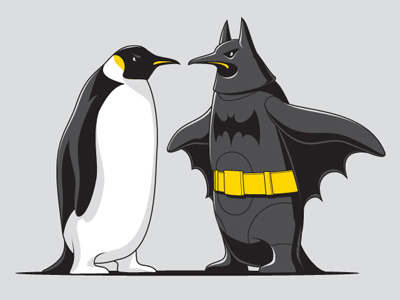 Arch Enemies batman comic glenn jones glennz illustration illustrator penguin vector