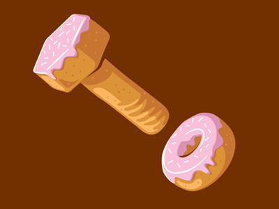 Donut & Bolt donut glenn jones glennz illustration illustrator shirt tee vector