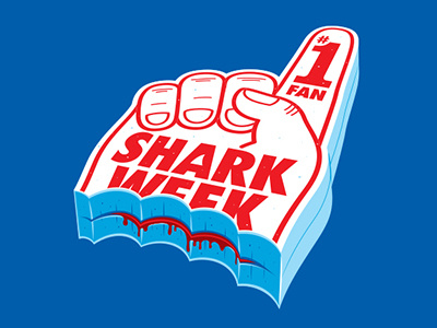 Shark Week Tshirt glenn jones glennz illustration illustrator shark week vector
