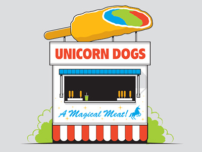 Unicorn Dogs glenn jones glennz illustration illustrator unicorn vector