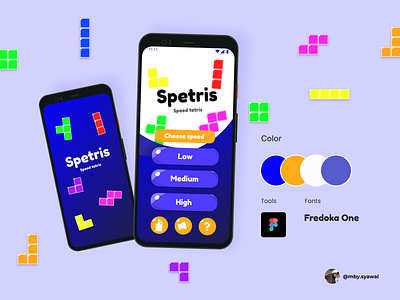 Speed Tetris Games Interface