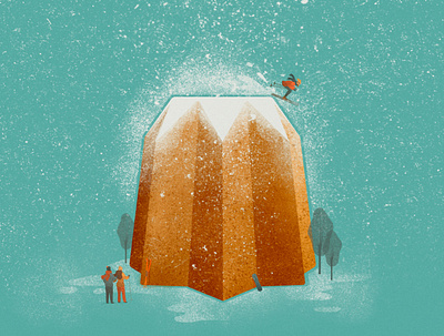 PANDORO digital art digital illustration food illustration illustration illustration art illustration digital illustrator photoshop