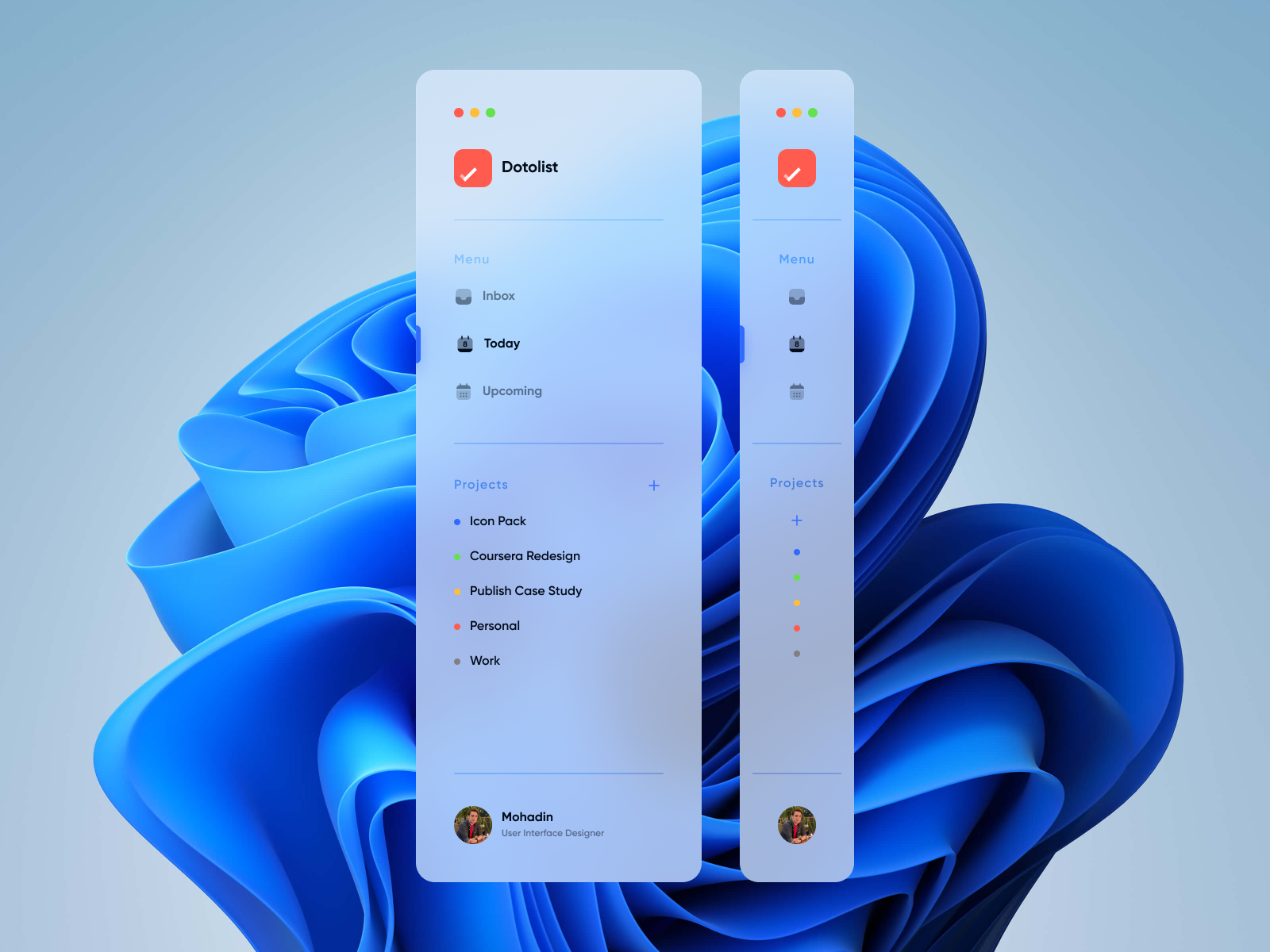 Dotolist Sidebar - Light Mode By Mohammadhadi Ahmadian On Dribbble