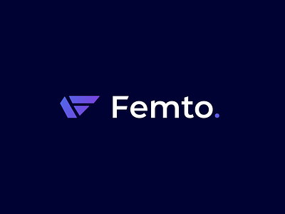 Femto logo app branding design f letter logo f logo femto freekance logo graphic design illustration logo tech logo typography ui ux vector